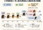 人类与其他古人类的关系示意图